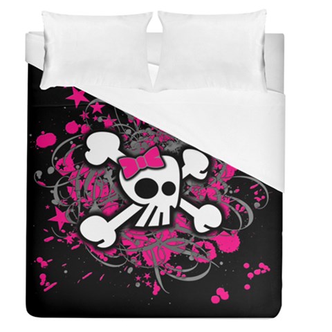 Girly Skull & Crossbones Duvet Cover (Queen Size) from ArtsNow.com