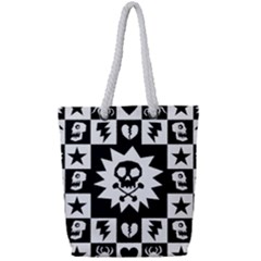 Full Print Rope Handle Tote (Small) 