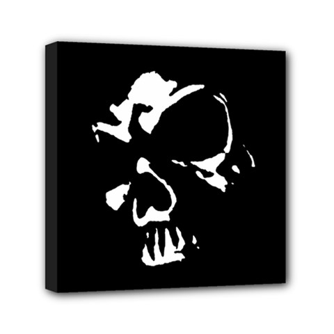 Gothic Skull Mini Canvas 6  x 6  (Stretched) from ArtsNow.com