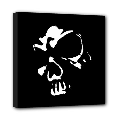 Gothic Skull Mini Canvas 8  x 8  (Stretched) from ArtsNow.com