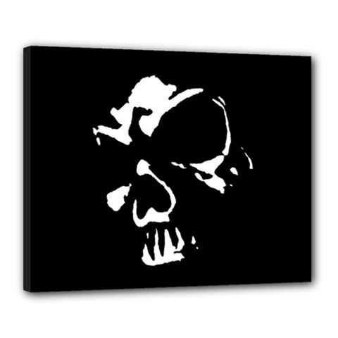 Gothic Skull Canvas 20  x 16  (Stretched) from ArtsNow.com