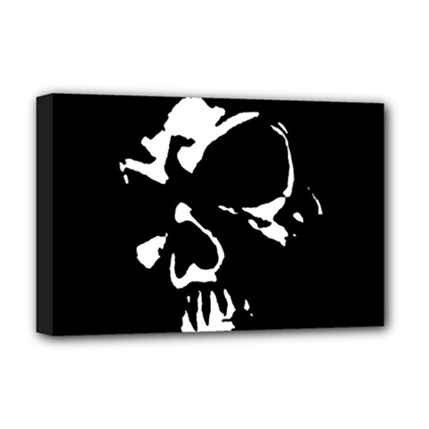 Gothic Skull Deluxe Canvas 18  x 12  (Stretched) from ArtsNow.com