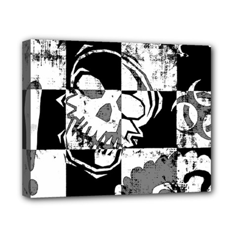 Grunge Skull Canvas 10  x 8  (Stretched) from ArtsNow.com