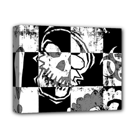 Grunge Skull Deluxe Canvas 14  x 11  (Stretched) from ArtsNow.com