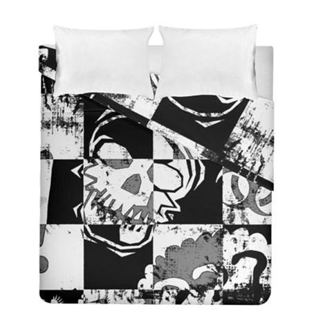 Grunge Skull Duvet Cover Double Side (Full/ Double Size) from ArtsNow.com