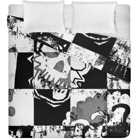 Grunge Skull Duvet Cover Double Side (King Size) from ArtsNow.com