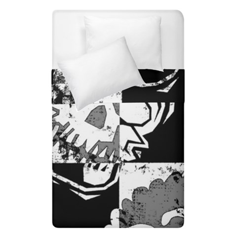 Grunge Skull Duvet Cover Double Side (Single Size) from ArtsNow.com