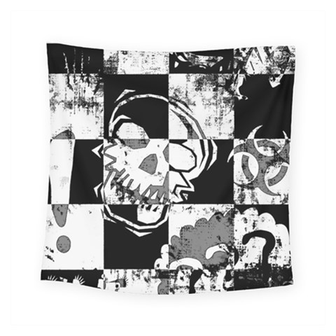 Grunge Skull Square Tapestry (Small) from ArtsNow.com