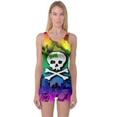 One Piece Boyleg Swimsuit 