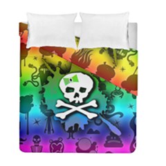 Kawaii Rainbow Skull Duvet Cover Double Side (Full/ Double Size) from ArtsNow.com