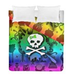 Kawaii Rainbow Skull Duvet Cover Double Side (Full/ Double Size)