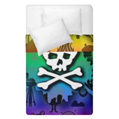 Kawaii Rainbow Skull Duvet Cover Double Side (Single Size) from ArtsNow.com