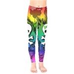 Kawaii Rainbow Skull Kids  Legging