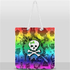 Full Print Rope Handle Tote (Large) 