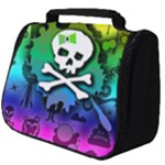 Kawaii Rainbow Skull Full Print Travel Pouch (Big)