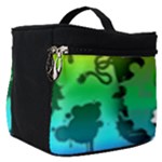 Kawaii Rainbow Skull Make Up Travel Bag (Small)