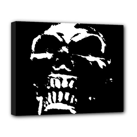 Morbid Skull Deluxe Canvas 20  x 16  (Stretched) from ArtsNow.com