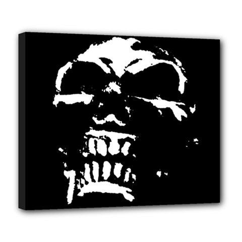 Morbid Skull Deluxe Canvas 24  x 20  (Stretched) from ArtsNow.com