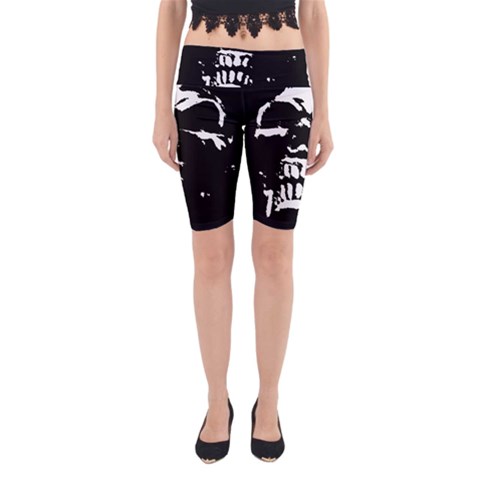 Morbid Skull Yoga Cropped Leggings from ArtsNow.com