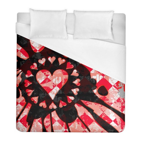 Love Heart Splatter Duvet Cover (Full/ Double Size) from ArtsNow.com