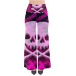 Pink Plaid Skull So Vintage Palazzo Pants