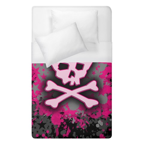 Pink Skull Star Splatter Duvet Cover (Single Size) from ArtsNow.com