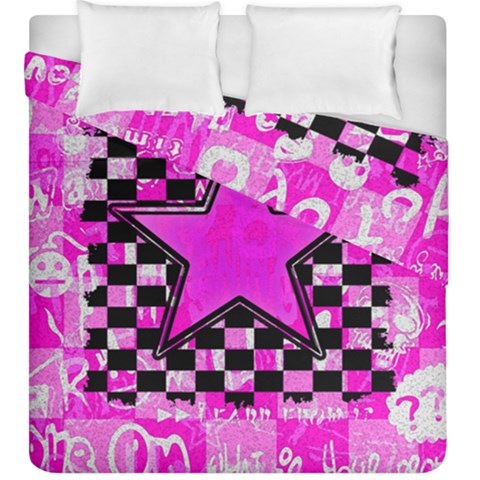 Pink Star Duvet Cover Double Side (King Size) from ArtsNow.com