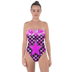 Tie Back One Piece Swimsuit 