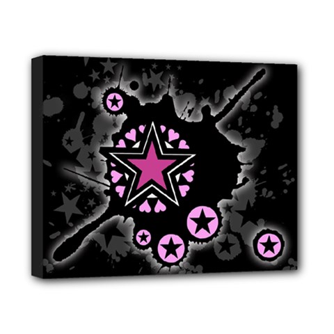 Pink Star Explosion Canvas 10  x 8  (Stretched) from ArtsNow.com