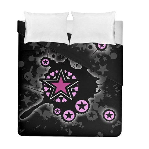 Pink Star Explosion Duvet Cover Double Side (Full/ Double Size) from ArtsNow.com