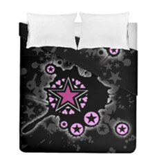 Pink Star Explosion Duvet Cover Double Side (Full/ Double Size) from ArtsNow.com