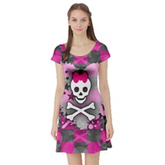 Short Sleeve Skater Dress Front