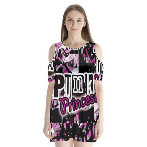 Punk Princess Shoulder Cutout Velvet One Piece from ArtsNow.com