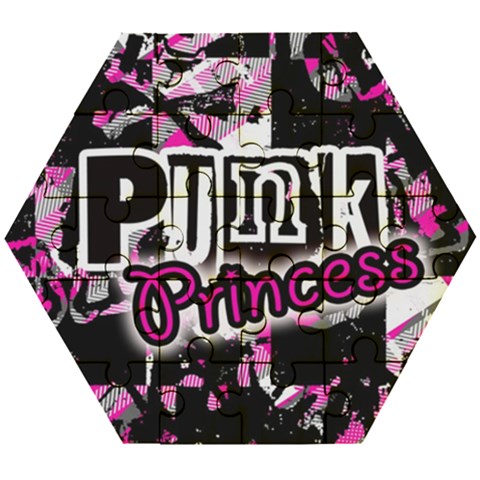 Punk Princess Wooden Puzzle Hexagon from ArtsNow.com