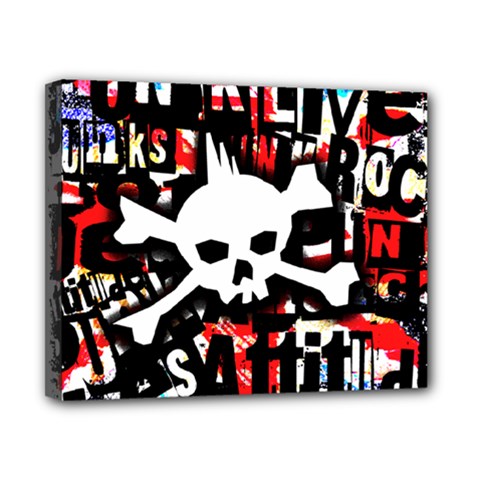 Punk Skull Canvas 10  x 8  (Stretched) from ArtsNow.com