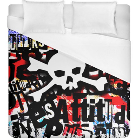 Punk Skull Duvet Cover (King Size) from ArtsNow.com