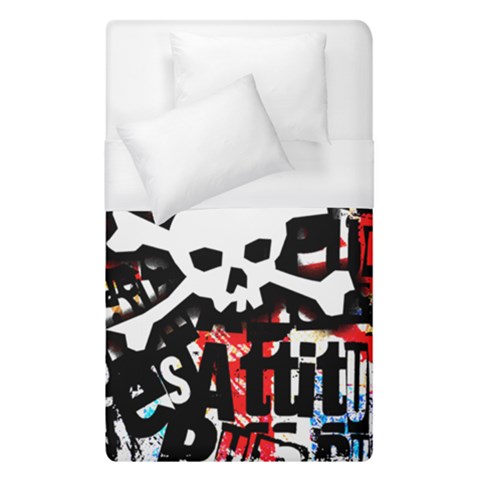 Punk Skull Duvet Cover (Single Size) from ArtsNow.com