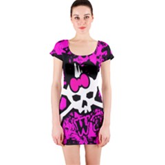 Short Sleeve Bodycon Dress Front