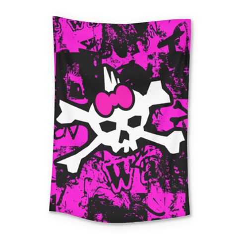 Punk Skull Princess Small Tapestry from ArtsNow.com