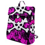 Punk Skull Princess Flap Top Backpack