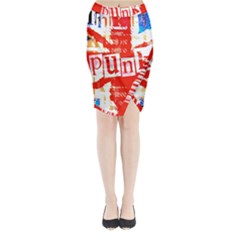 Punk Union Jack Midi Wrap Pencil Skirt from ArtsNow.com