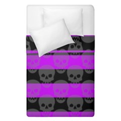 Purple Goth Skulls  Duvet Cover Double Side (Single Size) from ArtsNow.com