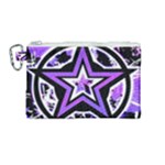 Purple Star Canvas Cosmetic Bag (Medium)