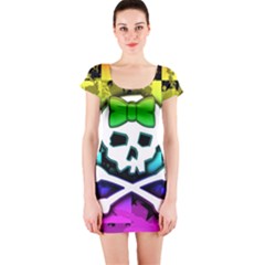 Short Sleeve Bodycon Dress Front