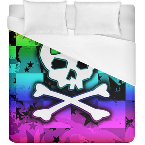 Rainbow Skull Duvet Cover (King Size) from ArtsNow.com