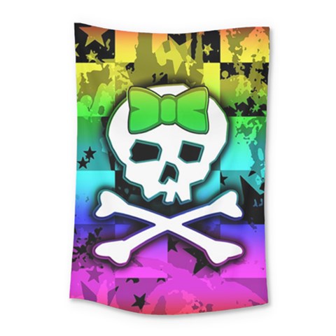 Rainbow Skull Small Tapestry from ArtsNow.com