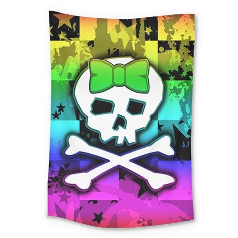 Rainbow Skull Large Tapestry from ArtsNow.com