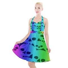 Halter Party Swing Dress  