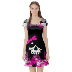 Short Sleeve Skater Dress Front