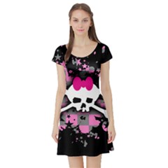 Short Sleeve Skater Dress Front